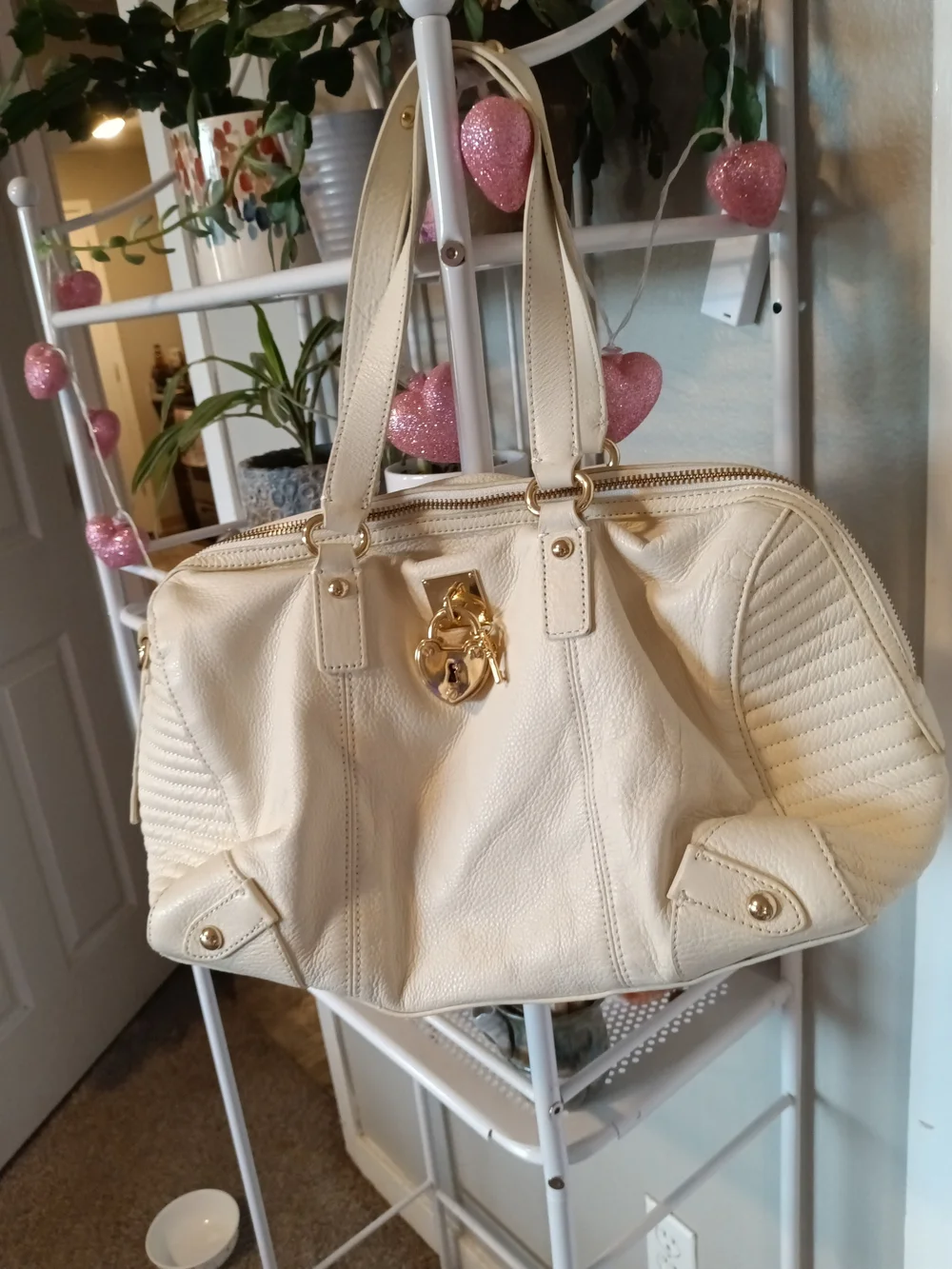 Juicy Couture Steffy Leather Satchel Handbag